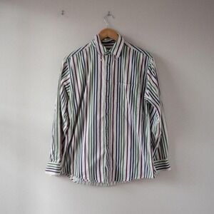 Trader‎ Bay Vintage Striped Button Down Size Medium